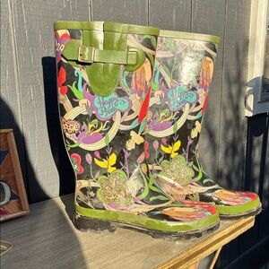 The Sak Peace Pop Art Multicolor Rain Boots